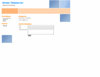 appareltrimmingstoronto.com screenshot