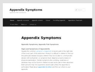 appendixsymptoms.org screenshot