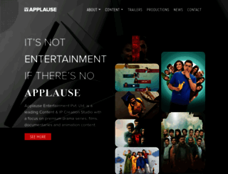 applauseentertainment.in screenshot