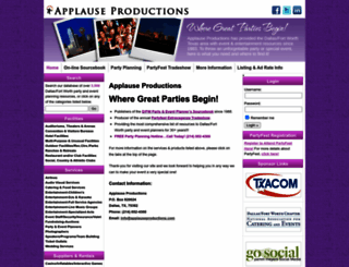 applauseproductions.com screenshot