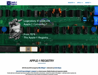 apple1registry.com screenshot