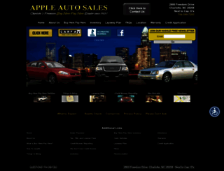 appleautosalescharlottenc.com screenshot