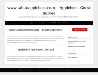 applebees-survey.com screenshot