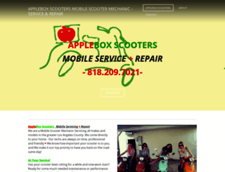 appleboxscooters.com screenshot