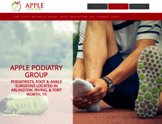applepodiatrygroup.com screenshot