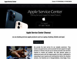 appleservicecenterinchennai.com screenshot