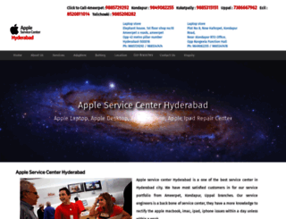 appleservicecentrehyderabad.com screenshot