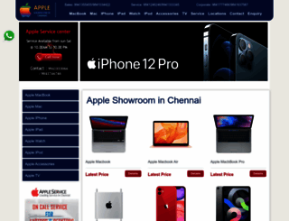 appleshowroominchennai.com screenshot
