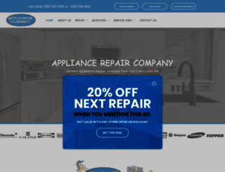 appliance-company.com screenshot