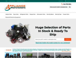 appliance-parts-experts.com screenshot