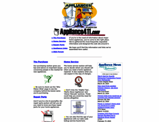 appliance411.com screenshot