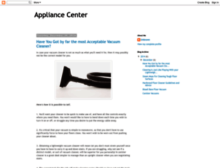 appliancecenter.blogspot.com screenshot