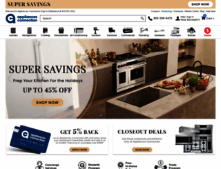 applianceconnection.com screenshot