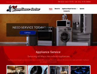 appliancedoctordelaware.com screenshot