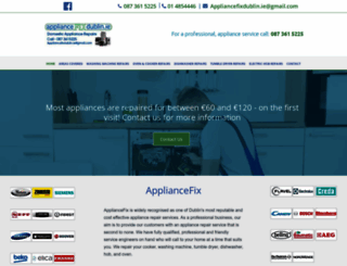 appliancefixdublin.ie screenshot
