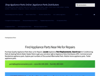 appliancemasters.com screenshot
