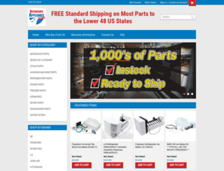 applianceparts123.com screenshot