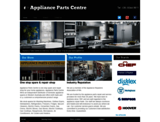 appliancepartscentre.com.au screenshot