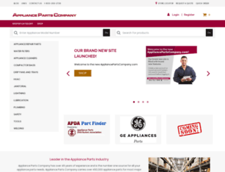 appliancepartscompany.com screenshot