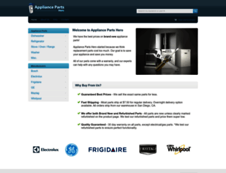 appliancepartshero.com screenshot