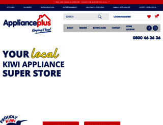 applianceplus.co.nz screenshot