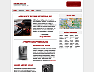 appliancerepairbethesda.com screenshot