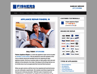 appliancerepairfishers.com screenshot