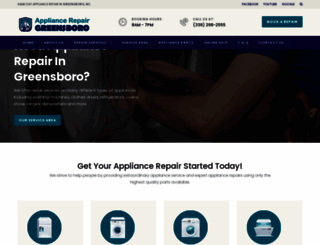 appliancerepairgreensboro.com screenshot