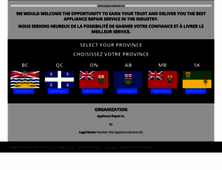appliancerepairin.ca screenshot
