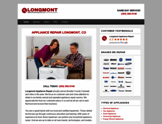 appliancerepairlongmontco.com screenshot