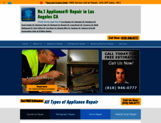 appliancerepairlosangeles.org screenshot