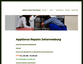 appliancerepairsjohannesburg.co.za screenshot