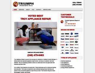 appliancerepairtroy.com screenshot