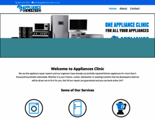 appliances-clinic.co.za screenshot