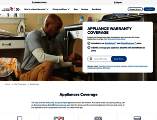 appliances.ahs.com screenshot