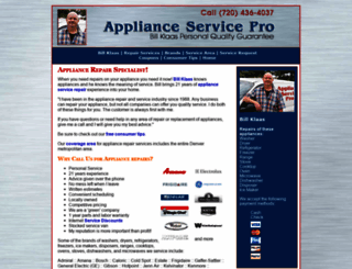 applianceservicepro.com screenshot