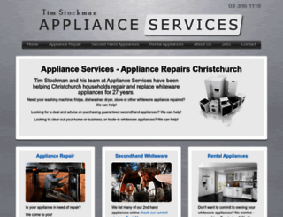 applianceservices.co.nz screenshot