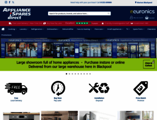 appliancespares-direct.co.uk screenshot