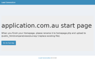 application.com.au screenshot