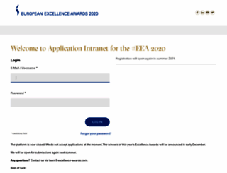 application.excellence-awards.eu screenshot
