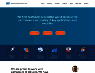 applicationperformance.com screenshot