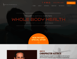 applied-chiropractic.com screenshot