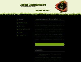 appliedgeotechnicalinc.com screenshot