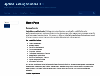 appliedlearningsolutions.com screenshot