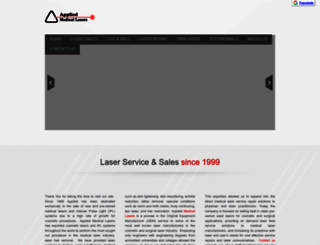 appliedmedicallasers.com screenshot