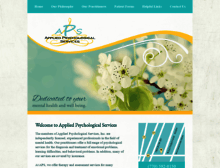 appliedpsychotherapyservices.com screenshot
