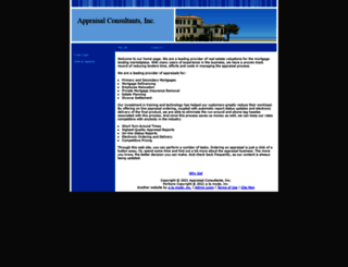 appraisal-consultants-inc.appraiserxsites.com screenshot