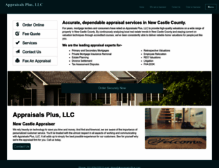 appraisals-plus.appraiserxsites.com screenshot