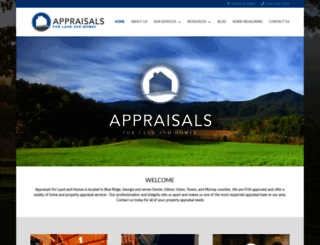 appraisalsforlandandhomes.com screenshot