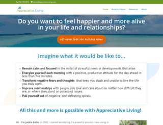 appreciativeliving.com screenshot